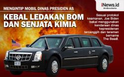 Infografis Mobil Presiden AS Joe Biden, Kendaraan Dinas Tercanggih dan Teraman