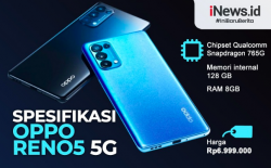 Infografis Oppo Reno5 5G Diperkenalkan di Indonesia, Ini Harganya