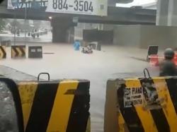Video Jalan Kalibaru Cilincing Terendam Banjir 