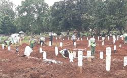 Terus Bertambah, Total 1.150 Jenazah Terpapar Covid-19 Dimakamkan di TPU Bambu Apus