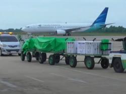 Video Puluhan Ribu Vaksin Tiba di Palangkaraya<
