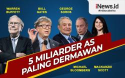  Infografis 5 Miliarder AS Paling Dermawan