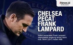 Infografis Chelsea Pecat Frank Lampard