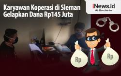 Infografis Karyawan Koperasi di Sleman Ditangkap karena Gelapkan Dana Rp145 Juta