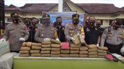 Polres Madina Gagalkan Penyelundupan 575 Kg Sabu ke Jakarta, 3 Orang Diamankan<