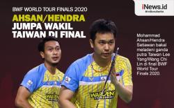 Infografis Ahsan/Hendra Jumpa Ganda Taiwan di Final BWF World Tour Finals 