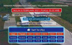 9 Februari Tarif Tol Kayu Agung – Palembang Alami Penyesuaian,  Warganet: Banyak Lubang  <