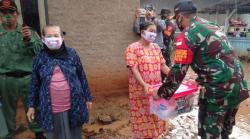 Kodim 0604 Karawang Kerahkan Personel Tanggulangi Warga Terdampak Puting Beliung