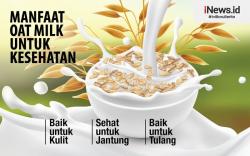 Infografis Manfaat Oat Milk untuk Kesehatan Jantung 