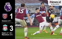 Infografis Liverpool Gilas West Ham di London Stadium