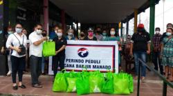 Perindo Beri Bantuan ke Pelaku UMKM Terdampak Bencana di Manado <