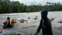 Video Kapal Motor Relawan Bencana Kandas Dihantam Ombak di Kubu Raya Kalbar