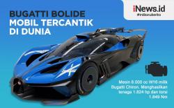 Infografis Bugatti Bolide, Hypercar Tercantik 2020