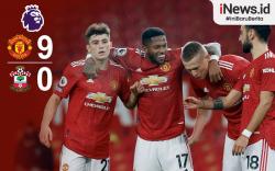 Infografis Manchester United Hancurkan Southampton di Old Trafford