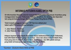 Kabel Optik PalapaRing Barat Putus, Akses Telekomunikasi Terganggu