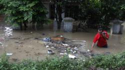 Sungai Bengawan Solo Meluap, Permukiman Warga Kampung Sewu Terendam Banjir