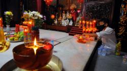 Persiapan Wihara Thay Hin Bio Lampung Jelang Tahun Baru Imlek 2572