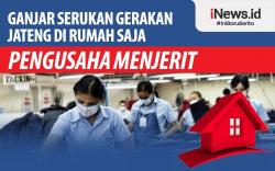 Infografis Pengusaha Menjerit terkait Gerakan Jateng di Rumah Saja