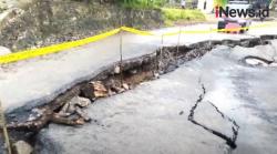 Video Tanah Bergerak di Cikulur Lebak, Rumah Warga Terancam Roboh