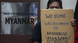 Aksi Kecam Kudeta Militer Myanmar, Demonstran Lepas Burung Merpati