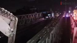 Video Jembatan Jalur Pantura Pekalongan-Pemalang di Sungai Rembun Ambruk