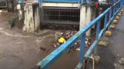 Video Sampah Penuhi Pintu Air Manggarai Jakarta akibat Banjir Kiriman