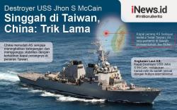 Infografis China Geram Kapal Perang AS Singgah di Taiwan 