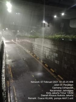 Antisipasi Banjir, Sudin Bina Marga Jaktim Aktifkan 2 Pompa Air di Underpass Cawang