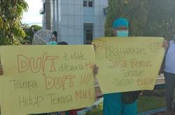 Insentif Covid Tak Kunjung Cair, Nakes RSUD Bengkulu Demo ke Gubernur