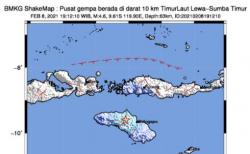 Berpusat di Darat, Gempa Magnitudo 4,6 Kejutkan Warga Sumba Timur