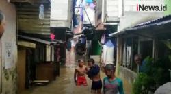 Banjir Kembali Rendam Permukiman di Jatinegara Senin Sore, Ketinggian Air 1,5 Meter