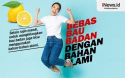 Infografis Bahan Alami Penghilang Bau Badan