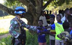 Beri Trauma Healing ke Anak-Anak, Kontingen TNI di Kongo Dapat Apresiasi