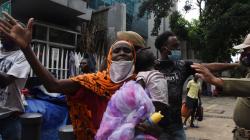 Kericuhan Warnai Penertiban Imigran Pencari Suaka di Jalan Kebon Sirih