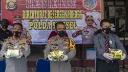 Polda Sumsel Gagalkan Penyelundupan 25 Kg Sabu Asal Aceh<