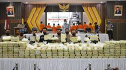 Penampakan 350 Kg Sabu dari Malaysia dan Timur Tengah Diamankan Polda Aceh