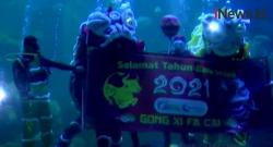 Video Atraksi Barongsai Bawah Air di Seaworld Ancol Jakarta
