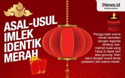 Infografis Asal Usul Imlek Identik Warna Merah