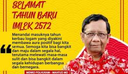 Ucapkan Selamat Tahun Baru Imlek, Mahfud MD: Semoga Kita Bisa Bangkit dan Melewati Masa Sulit<