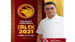 Potret Moeldoko dan AHY Ucapkan Selamat Imlek, Ini Doa yang Disampaikan<