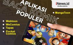 Infografis Ragam Aplikasi Baca Komik Populer