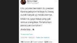  Cuitan Denny Siregar soal Aceh Berprestasi sebagai Provinsi Termiskin Bikin Netizen Kesal<