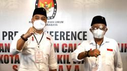 Eri Cahyadi - Armuji Ditetapkan KPU sebagai Pemenang Pilkada Surabaya