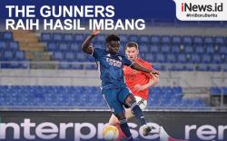 Infografis Arsenal Imbangi Benfica di Liga Europa