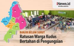 Infografis Banjir Belum Surut, Ratusan Warga Kudus Bertahan di Pengungsian