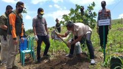 Dukung Ketahanan Pangan, Perhutani Bersama TNI-Polri Tanam Bibit Buah di Sragen  