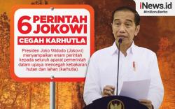 Infografis 6 Perintah Jokowi Cegah Karhutla