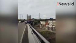 Video Viral Aksi Pemuda Lompat dari Jembatan Layang Kemayoran Jakut