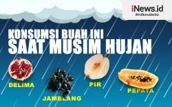 Infografis Buah Cocok Disantap saat Musim Hujan
