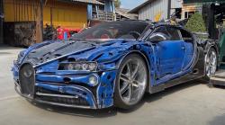 Dibuat dari Besi Rongsokan, Bugatti Chiron Ini Terjual Rp422 Juta
